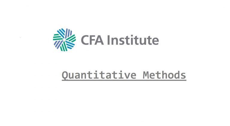 CFA Quantitative Methods